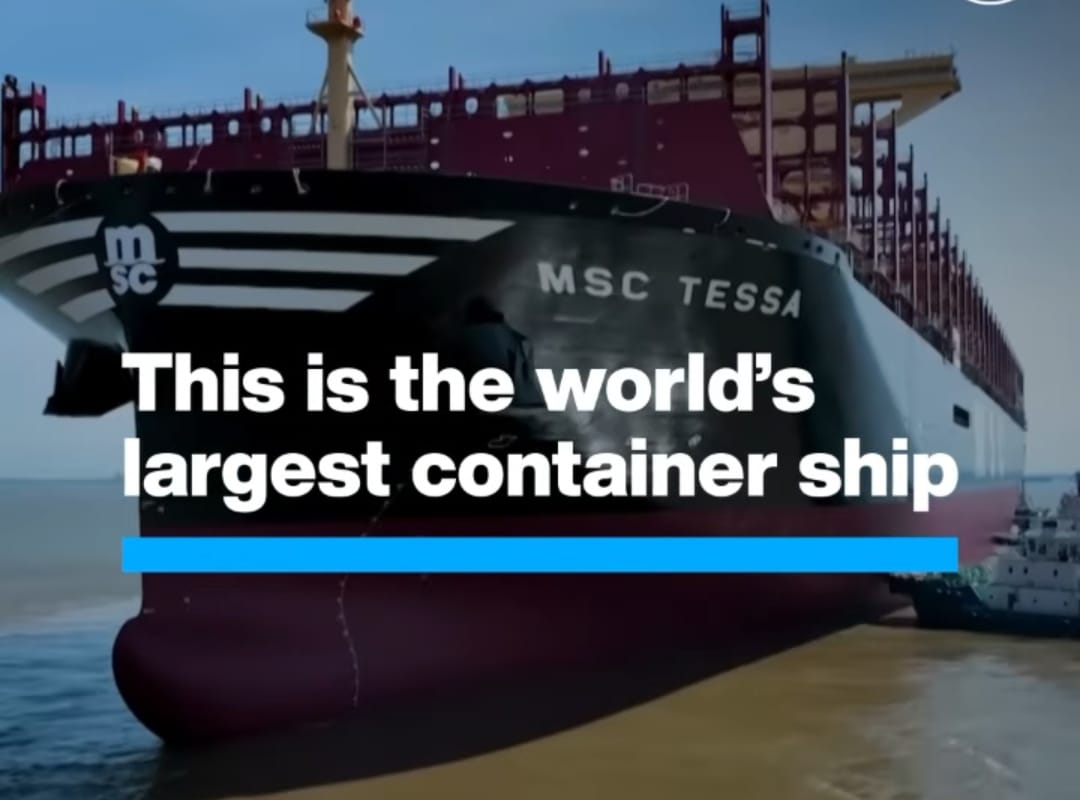This is the world’s largest container ship